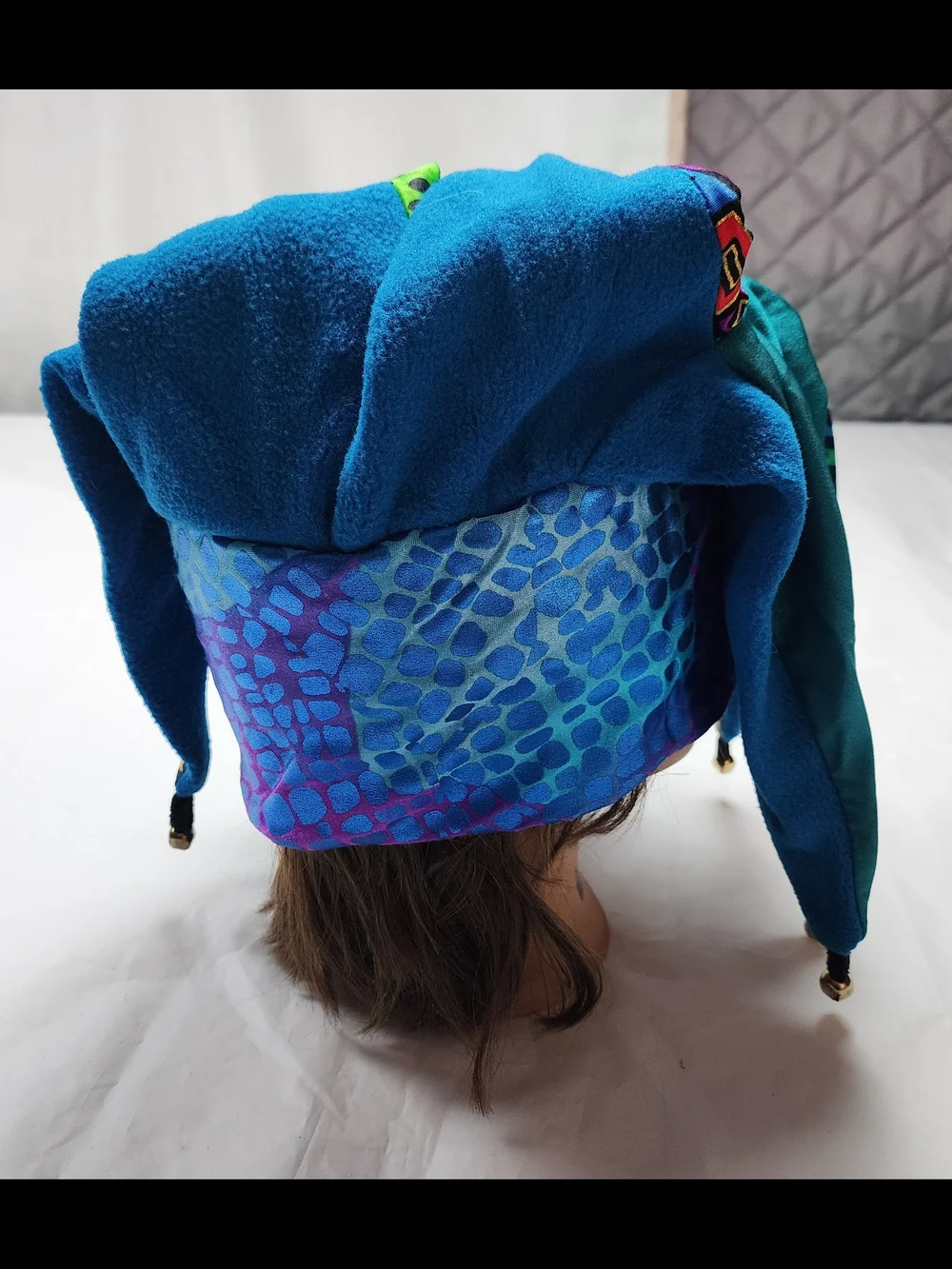 VTG 1990 DIGME JESTER/JOKER BEANIE SKI CAP ECLECTIC MIX OF COLOURS ONE SIZE